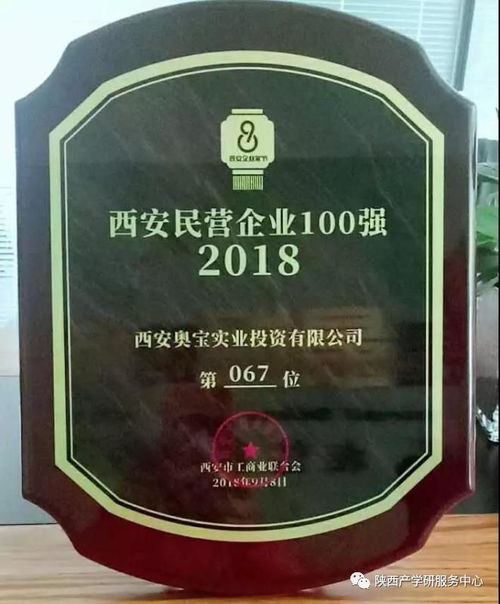 奧寶實業榮登西安民營企業百強榜 化工產品銷售領域的卓越風采